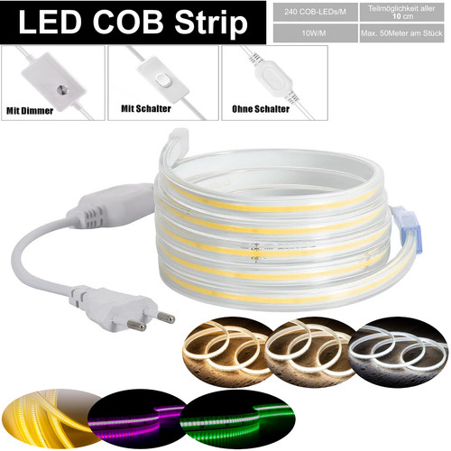 Striscia led cob 230 - 230, v