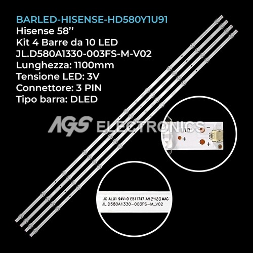 Kit barre strip led tv - kit, 4