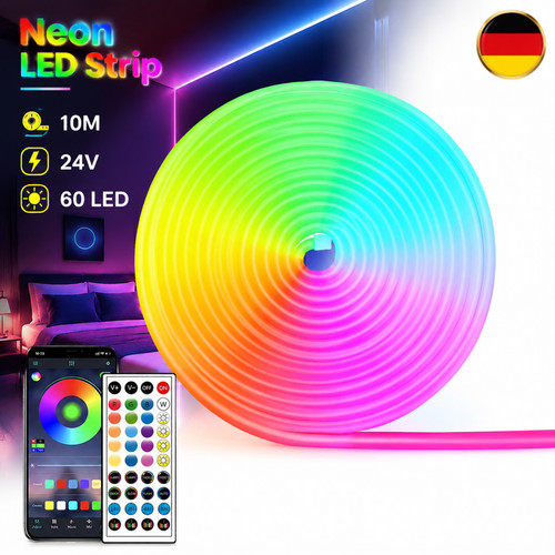 Striscia led 24v 10m neon - led, rgb