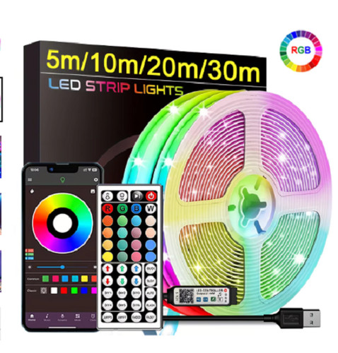 Striscia led rgb luci 10m - striscia, 5m