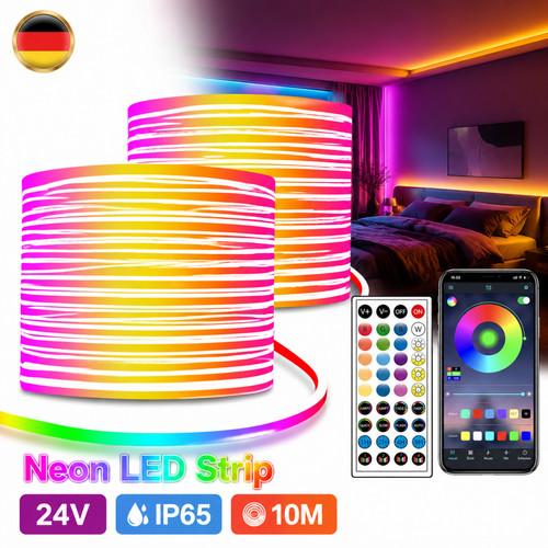 Striscia led 10m neon rgb - 10m,