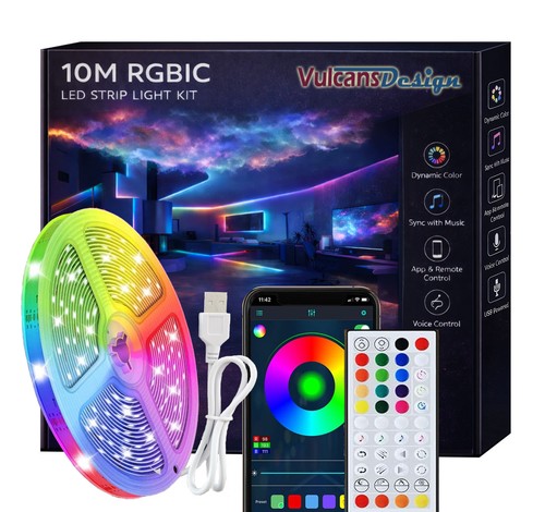 Striscia led rgbic 10m - striscia,