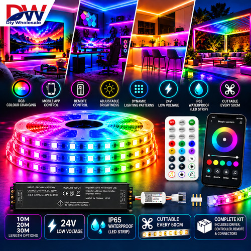 Striscia led rgb luci - led,
