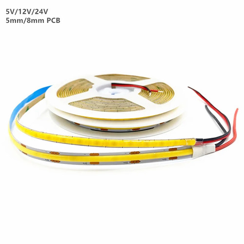 Striscia cob luce - 5m, 5v